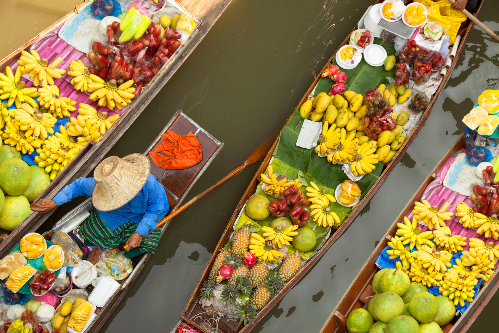 floating market thailand bangkok