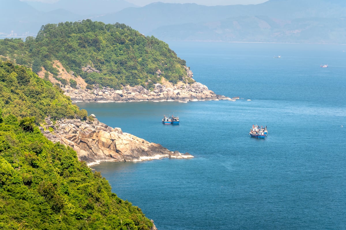 Son Tra peninsula in Da Nang City, Vietnam