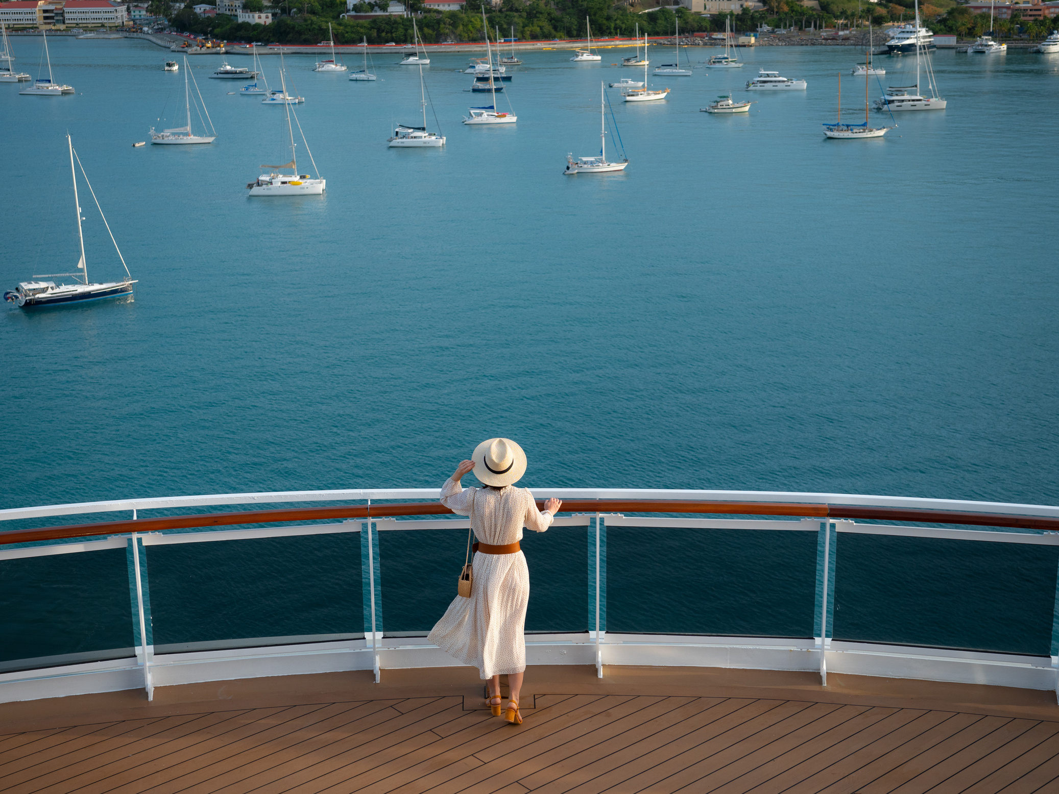 Young Woman in a Sea Cruise