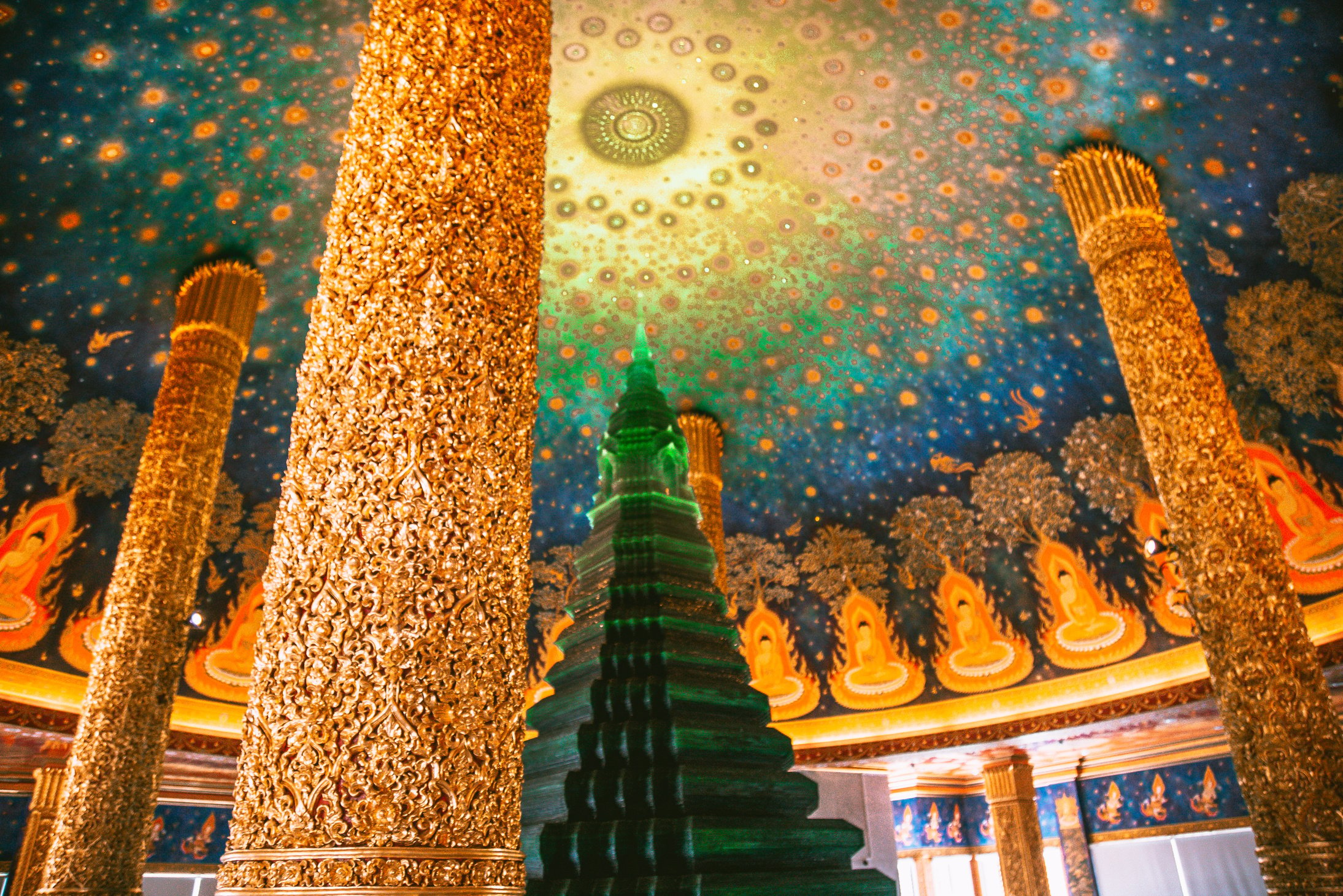 Wat Paknam Bhasicharoen Temple in Bangkok, Thailand