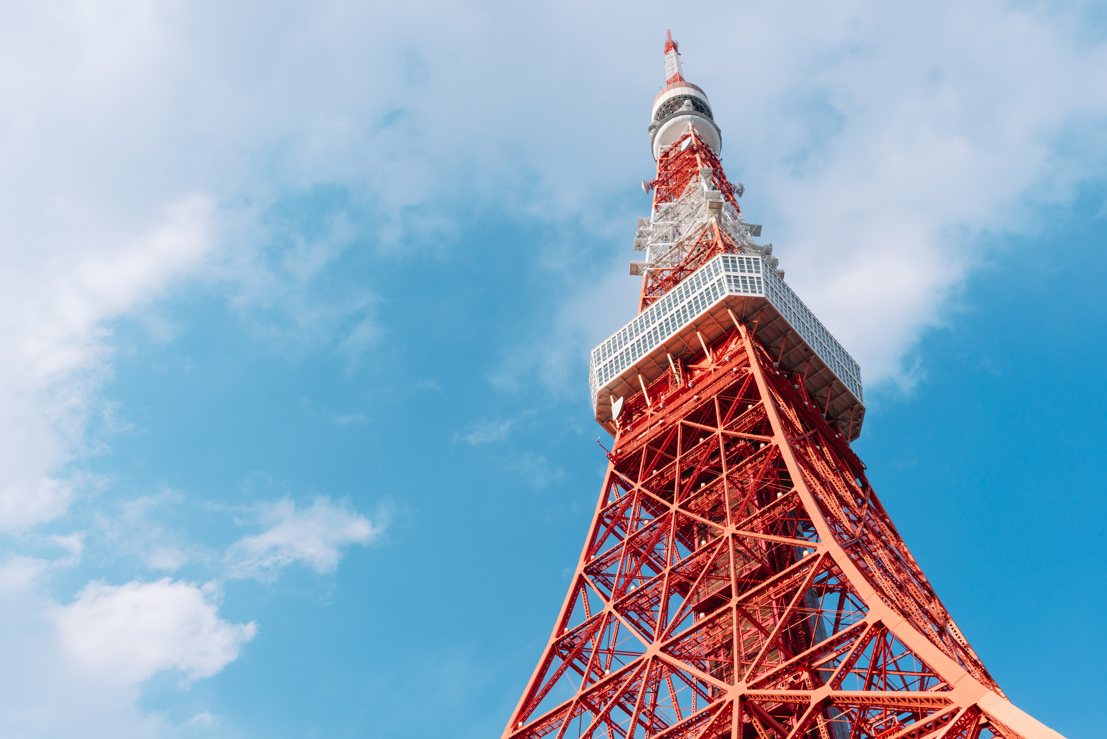 Tokyo Tower against the Sky