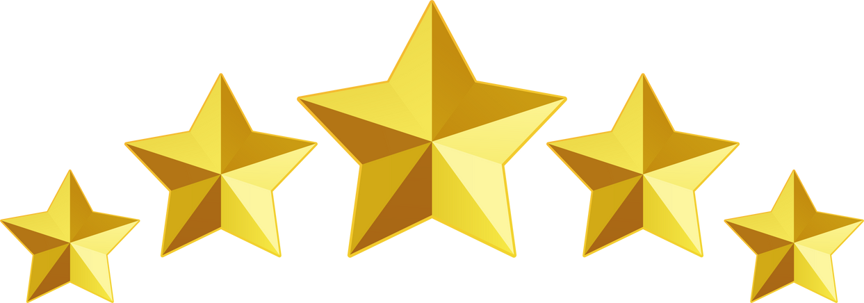 Five stars rating icon